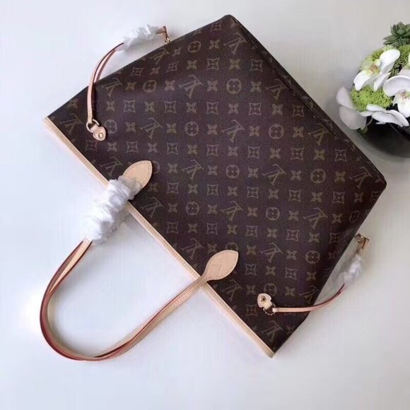 Brown MM Brown Tote Coated Canvas Bag - Picture 2 of 8